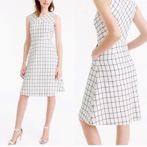 J crew windowpane tweed Dress